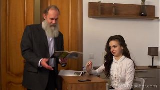 Tricky Old Teacher – Old teacher with her beautiful natural boobs Milana Witchs
